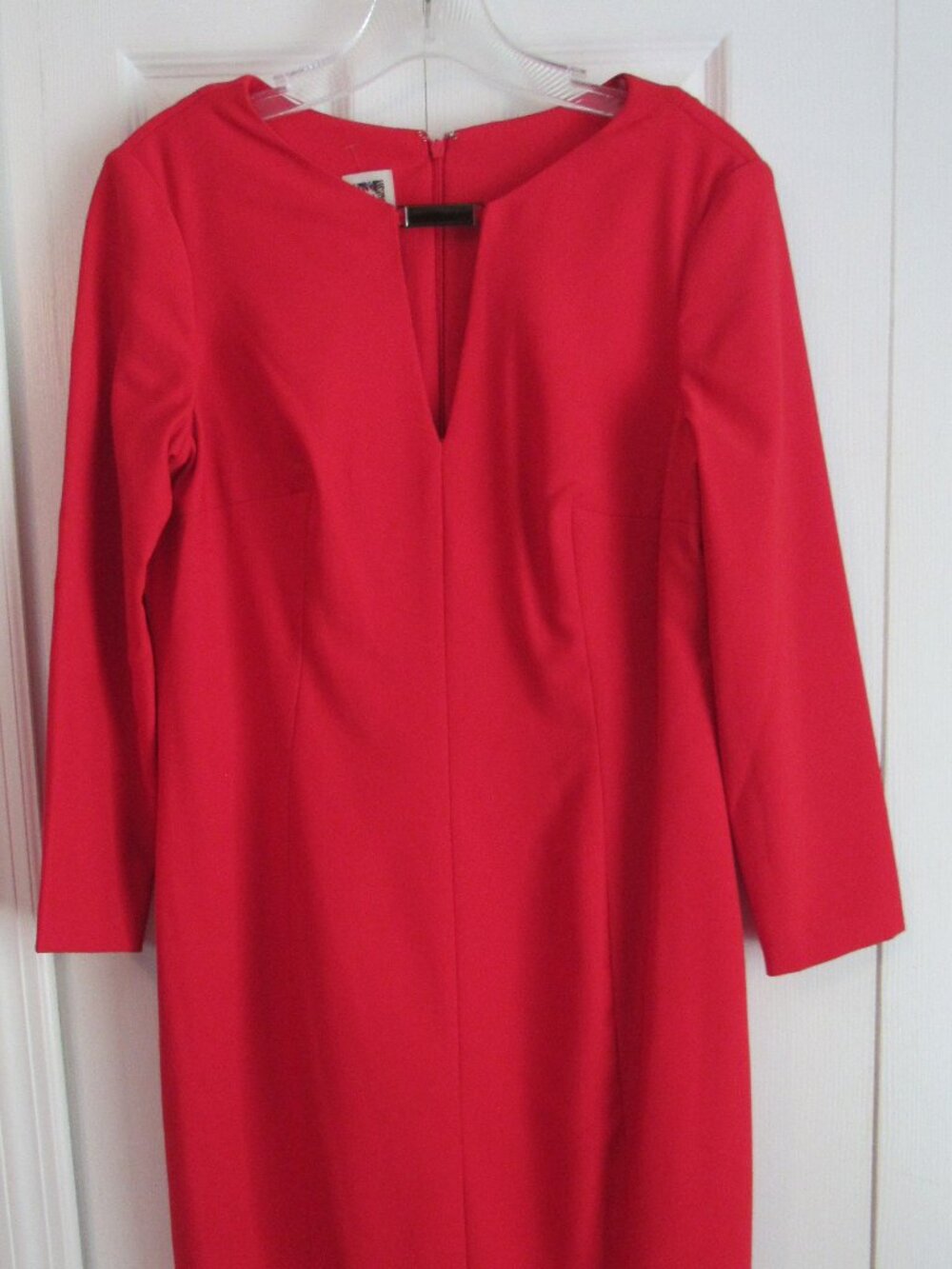 ANNE KLEIN ORANGE SHEATH DRESS SZ 6